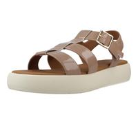 Geox D CAMALEI B, Sandalia Plana Mujer, Caramel, 37 EU