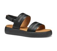 Geox D CAMALEI C, Sandalia Plana Mujer, Black, 38 EU