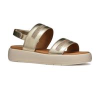 Geox D CAMALEI C, Sandalia Plana Mujer, Lt Gold, 37 EU