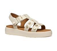 Geox D CAMALEI E, Sandalia Plana Mujer, Papyrus, 36 EU