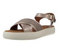 Geox - D CAMALEI F, Sandalia Plana Mujer, Champagne,