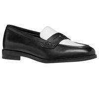 Geox D Cloridie A, Mocasin Mujer, Negro Blanco, 40 EU