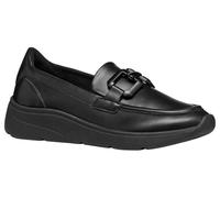 Geox D Cristael B, Mocasin Mujer, Black, 37 EU