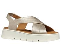Geox D DANDRA 40 A, Sandalia Mujer, Lt Gold, 39 EU