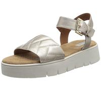 Geox D Dandra 40, Sandalia Mujer, Lt Gold, 39 EU