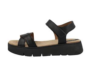 Geox D Dandra 40, Sandalia Mujer, Negro Black, 37 EU