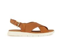Geox D Dandra B, Sandalia Deslizante Mujer, coñac, 37 EU