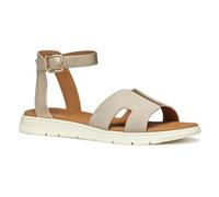 Geox D DANDRA B, Sandalia Plana Mujer, Lt Gold/Lt Taupe, 41 EU