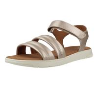 Geox D DANDRA C, Sandalia Plana Mujer, Lt Gold, 37 EU