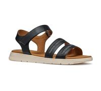 Geox D DANDRA E, Sandalia Plana Mujer, Black, 41 EU