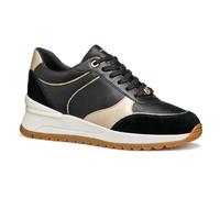 Geox D Desya A, Zapatillas Mujer, Black Lt Gold, 37 EU