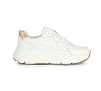 Geox D Diamanta B, Plataforma Mujer, White Lt Gold, 41 EU