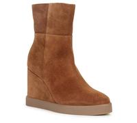 Geox D Elidea - Botines de cuña para mujer, Dk Camel, 2 UK