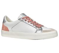 Geox D EMMELENY E, Zapatillas Mujer, White/Dk Skin, 41 EU