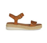 Geox D Eolie A, Sandalia de cuña Mujer, coñac, 39 EU