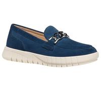 Mocasines de piel Flextride Mujer Talla 40. Color Azul