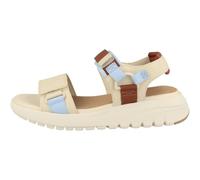 Geox D FLEXTRIDE S C - Sandalias de cuña para mujer, papiro y cristal, talla 37 EU