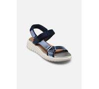 Geox D Flextride S D, Sandalia de cuña Mujer, Navy Avio, 37 EU