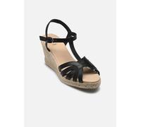 Geox D GELSA A, Sandalia de cuña Mujer, Black, 36 EU