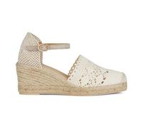 Geox D Gelsa Low B, Sandalia de cuña Mujer, Lt Taupe, 39 EU