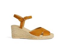 Geox D GELSA Low C, Sandalia de cuña Mujer, Dk Yellow, 35 EU