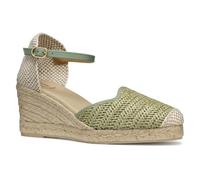 Geox D GELSA Low E, Sandalia de cuña Mujer, Mint, 40 EU