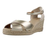 Geox Sandalia de cuña D Gelsa Low A Mujer Lt Gold 39 EU