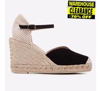 Geox D Gelsa Sandalias De Tacón Wdge De Verano Para Mujer Negras