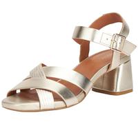 Geox D GENZIANA MID B, Sandalia de tacón para Mujer, Dorado (LT Gold), 38 EU