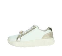 Geox D Graisy GSneaker para mujer, Blanco Lt Taupe, 38 EU
