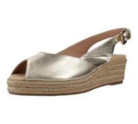 Geox - D IBERIDE A, Sandalia de cuña Mujer, Lt Gold,