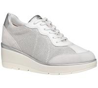 Geox D Ilde A, Zapatillas Mujer, Blanco Crudo, 37 EU