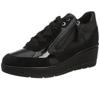 Geox D Ilde B, Sneakers Mujer, Negro Black, 41 EU