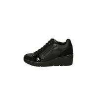 Geox D Ilde C, Zapatillas Mujer, Black, 37 EU