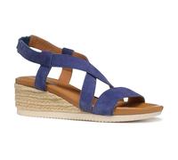 Geox - D Ischia Corda A, Sandalia de cuña Mujer, Blue,
