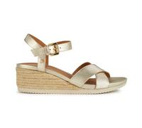 Geox D Ischia Corda C, Sandalias Mujer, Lt Gold, 39 EU