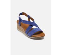 Geox D Ischia Corda A, Sandalia de cuña Mujer, Blue, 41 EU