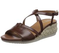 Geox D Ischia Corda, Sandalias Mujer, Marrón Brown, 37 EU