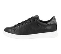 Geox D Jaysen A, Zapatillas Baja Mujer, Negro/Blanco, 38 EU