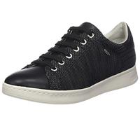 Geox D Jaysen A, Zapatillas Baja Mujer, Negro Off White, 35 EU