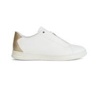 Geox D Jaysen A, Zapatillas Baja Mujer, White Lt Gold, 35 EU