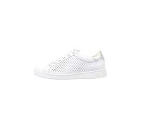 Geox D Jaysen B, Sneakers para Mujer, Multicolor (White/Gold), 42 EU
