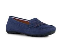 Geox D Kosmopolis + Grip, Mocasin Mujer, Azul Marino, 39.5 EU