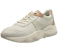 Geox D Kristene A, Sneakers para Mujer, Multicolor (White/Dk Rose), 36 EU