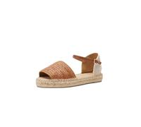 Geox D LAMPEDUSA B, Sandalia Plana Mujer, Camel/Lt Taupe, 37 EU