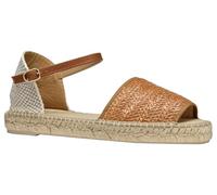 Geox - D LAMPEDUSA B, Sandalia Plana Mujer, Camel/Lt Taupe,