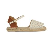 Geox D LAMPEDUSA C, Sandalias cuña Mujer, Coñac de Arena, 37 EU