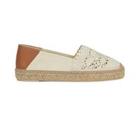 Geox D LAMPEDUSA D, Sandalia cuña Alpargata Mujer, Lt Taupe, 37 EU