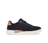 Geox D Lauressa B, Sneakers para Mujer, Multicolor (Dk Jeans/Dk Rose), 36 EU