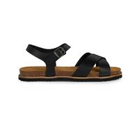 Geox D Leuca D, Sandalia Plana Mujer, Negro, 37 EU